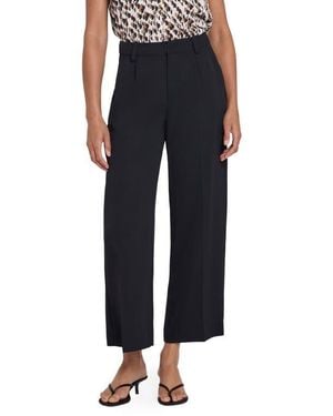 NYDJ Crepe Ankle Wide Leg Pants - Black