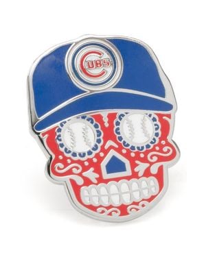 Cufflinks Inc. Chicago Cubs Sugar Skull Lapel Pin - Blue