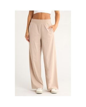 Zella Transit Wide Leg Pants - Natural