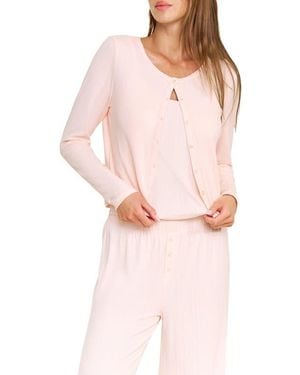Honeydew Intimates Blissful Pointelle Cardigan - Pink