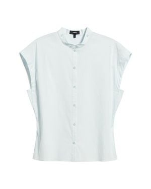 Theory Good Sleeveless Button-Up Shirt - White