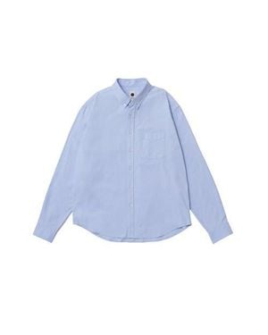 vowels Oxford Button Down Shirt - Blue
