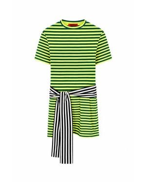 Simon Miller Lottie T-Shirt Dress With Tie Waist - Green