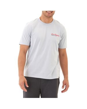 Threads For Thought La Beach Club Cotton Blend Graphic T-Shirt - White