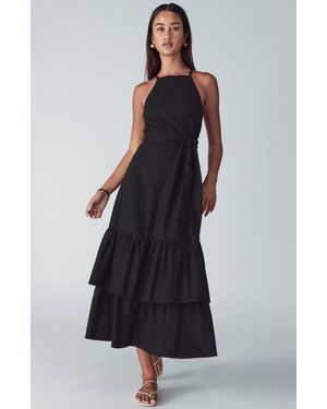 Willa Lou Tiered Dress - Black