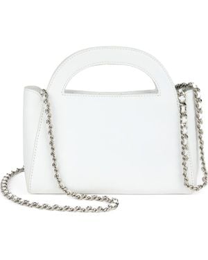 WE-AR4 The Moonlight Leather Top Handle Bag - White