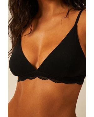 Stripe & Stare The Lace Triangle & Original Knicker Set - Black