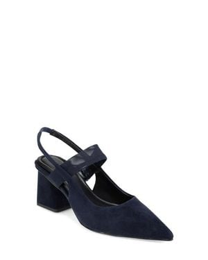 Pelle Moda Imelde Slingback Pointed Toe Mary Jane Pump - Blue