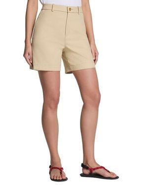 Spanx Spanxsupersmooth High Waist Stretch Twill Shorts - Natural