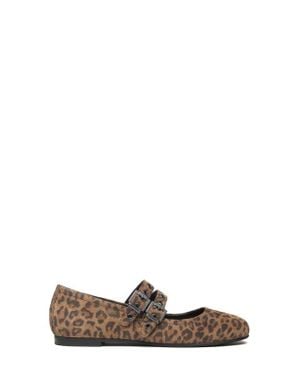 Nero Giardini Double Strap Ballet Flat - Brown