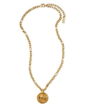 Versace Irradia Medusa Pendant Necklace - Metallic