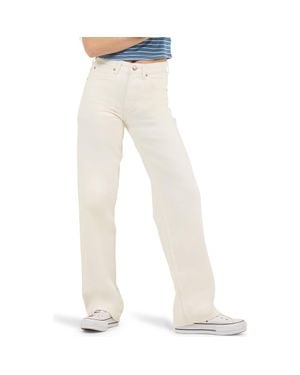 Lee Jeans Rider Loose Straight Leg Jeans - White