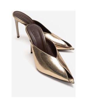 Prologue Shoes Mirena Stiletto Mule - Metallic