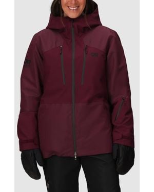 Outdoor Research Powderverse Waterproof Ski Jacket - Red