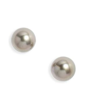 Nordstrom Tahitian Pearl Stud Earrings - White