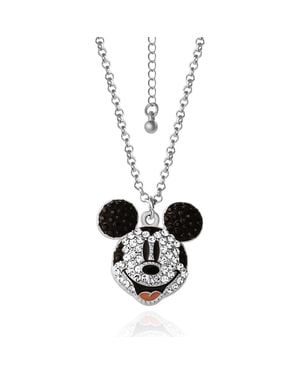 Disney Mickey Mouse Necklace With Pave Crystals, 16+3 - White