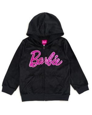 Barbie Zip-Up Hoodie - Black