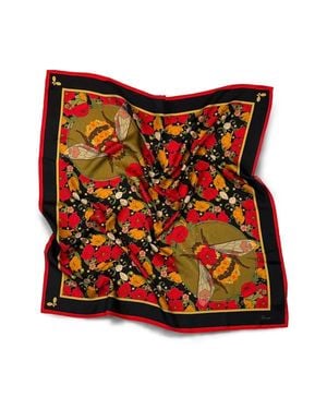 Henelle Large Silk Scarf - Metallic