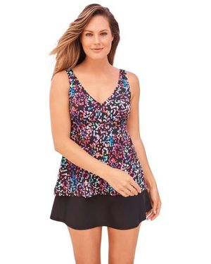 Swim 365 Flowy Tankini Top - Red
