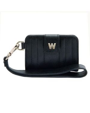 Wolf Mimi Credit Card Holder With Wristlet - Black