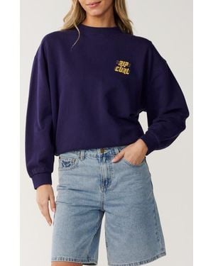 Rip Curl Sports Department Crewneck Sweatshirt - Blue