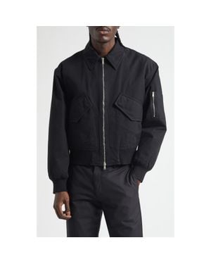 Second Layer Revival Water Repellent Flight Jacket - Black
