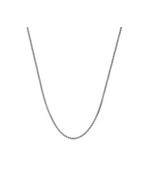 Donatello Gian Sterling Round Box Necklace - Metallic