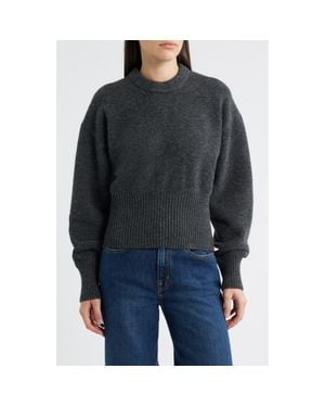 Proenza Schouler Randi Boiled Wool Blend Sweater - Gray