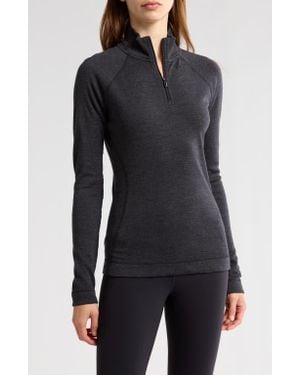Smartwool Classic Thermal Merino Base Layer Quarter Zip - Black