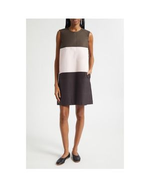 Marimekko Malli Hennika Marimini Colorblock Cotton Shift Dress - Multicolor