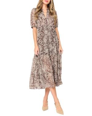 Gibsonlook Kira Drawstring Maxi Dress - Natural