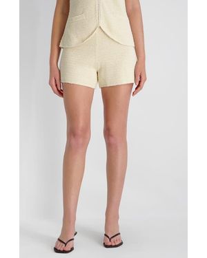 French Connection Mozart Open Stitch Shorts - Natural