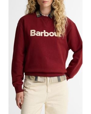 Barbour Hartland Graphic Sweatshirt - Red