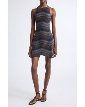 Missoni Metallic Zig-Zag Minidress - Black