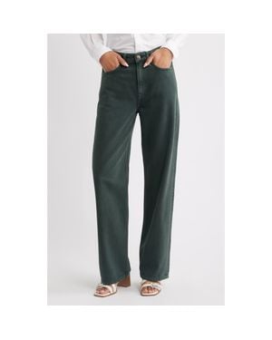 Rag & Bone Logan Wide Leg Jeans - Green
