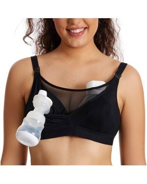 Momcozy Hf018 Pumping & Nursing Bra - Black