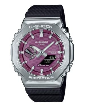 G-Shock G-Steel Gbm2100A-4B Ana-Digi Tough Solar Smartphone Linked Resin Strap Watch, 44.4Mm - Gray