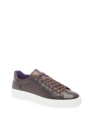 Ralph Lauren Severn Calfskin Leather Sneaker - Gray