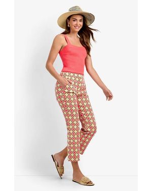 Trina Turk Lulu Cropped Pants - Red