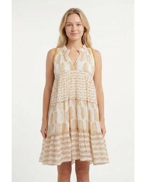 Ro's Garden Sofie Short Dress - Natural