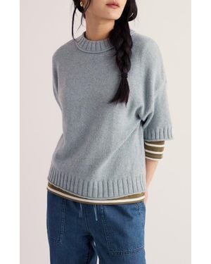 Seasalt Cornwall Fistral Crewneck Sweater - Gray