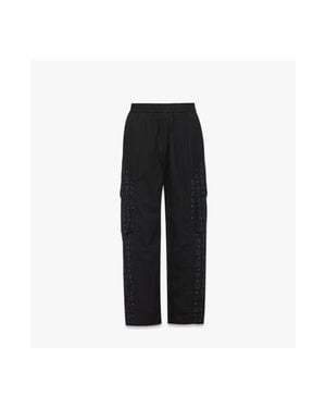 MCM Monogram Cargo Pants - Black