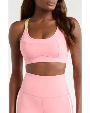 Mpg Cloud Contrast Sports Bra - Pink