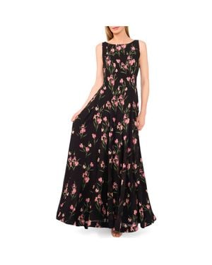 Ted Baker Floral Sleeveless Maxi Dress - Black