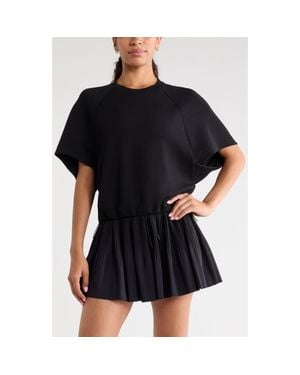 Zella Soft Luxe Raglan Sleeve T-Shirt - Black
