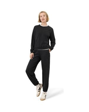 Pact Organic Cotton Weekends Relaxed Raglan Sweatshirt - Black