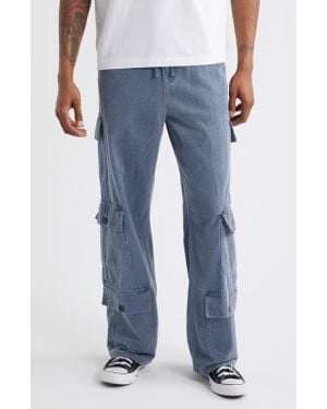 Honor The Gift Motorhead Cotton Twill Cargo Pants - Blue
