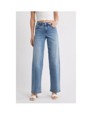 Hidden Jeans Mid Rise Dad Jeans - Blue