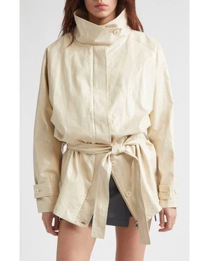 Paloma Wool Lebano Coated Linen Coat - White