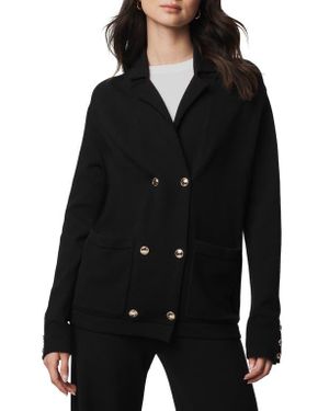 Splendid Hannah Double Breasted Sweater Blazer - Black